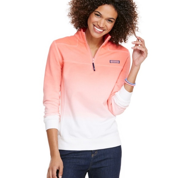 Vineyard Vines 🔥 Ombré 3/4 Zip Up Sweatshirt Sz S - Picture 9 of 12